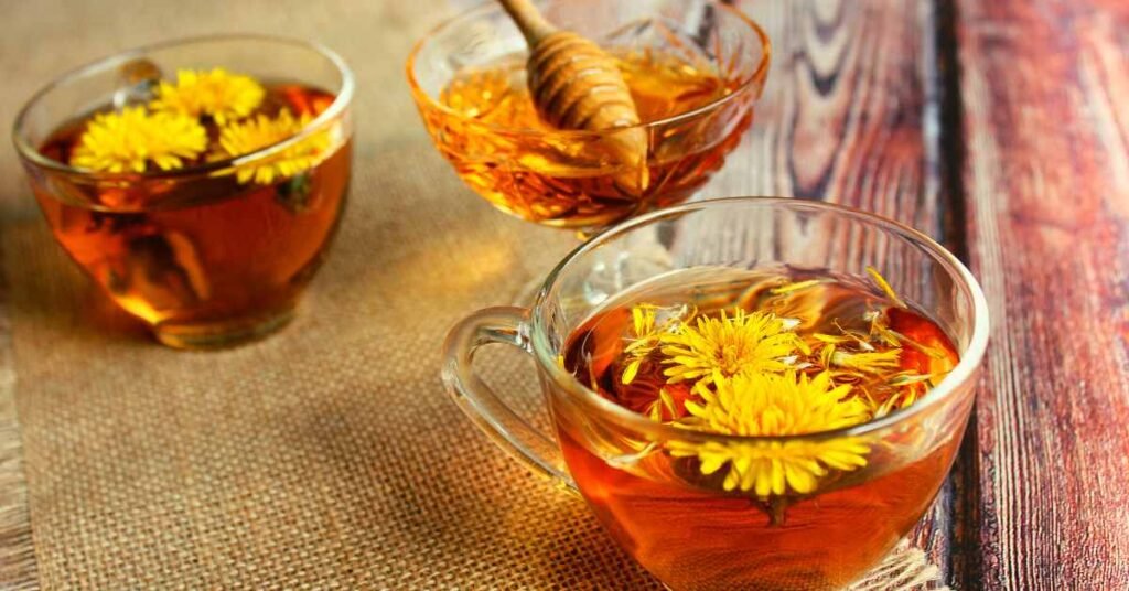 Dandelion Tea for Swollen Ankles and Edema